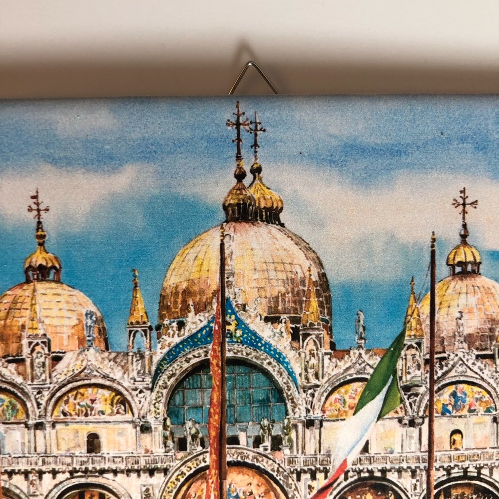 Italian Art Tile Piazza San Marco Venice Italy - Picture 4 of 5